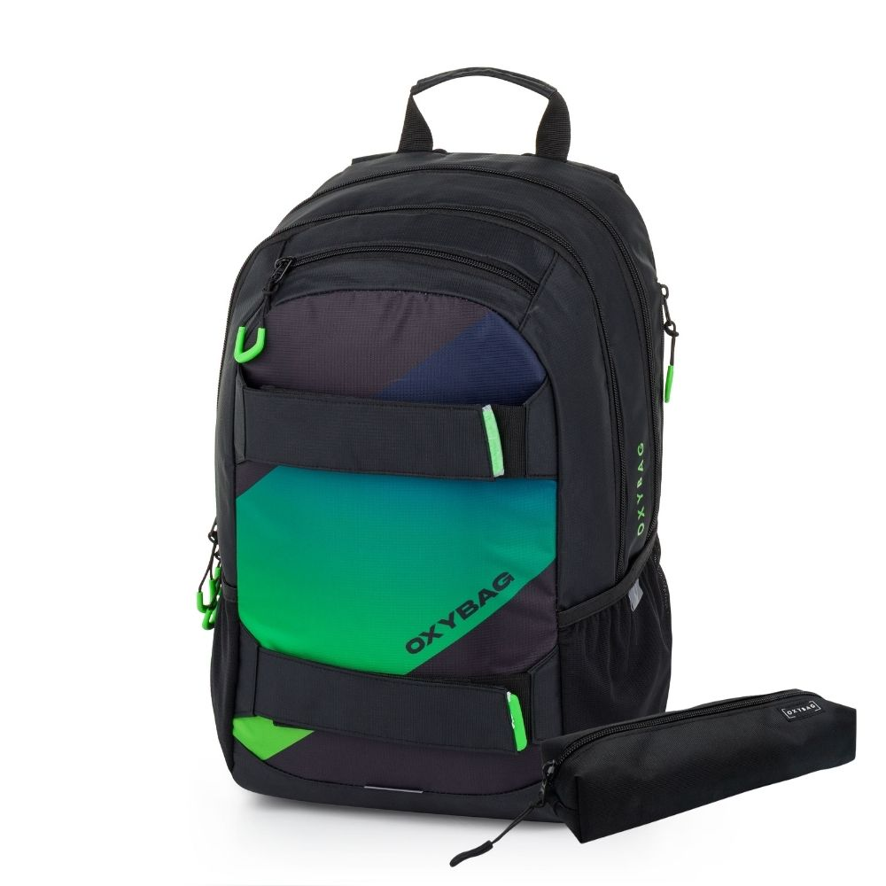 Studentský batoh + etue OXY Sport Ombre boy